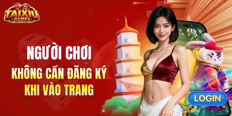 Không cần tạo tài khoản khi truy cập trang
